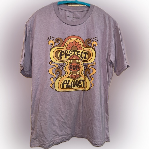 Tops - Purple 'Protect Our Planet' Graphic T-Shirt